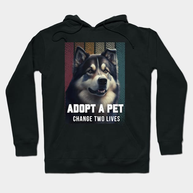 Adopt a pet - Change two lives Hoodie by Something Clever